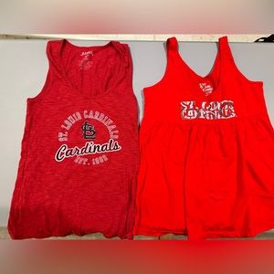 St. Louis Cardinals Women’s Sleeveless Shirt Lot - size M